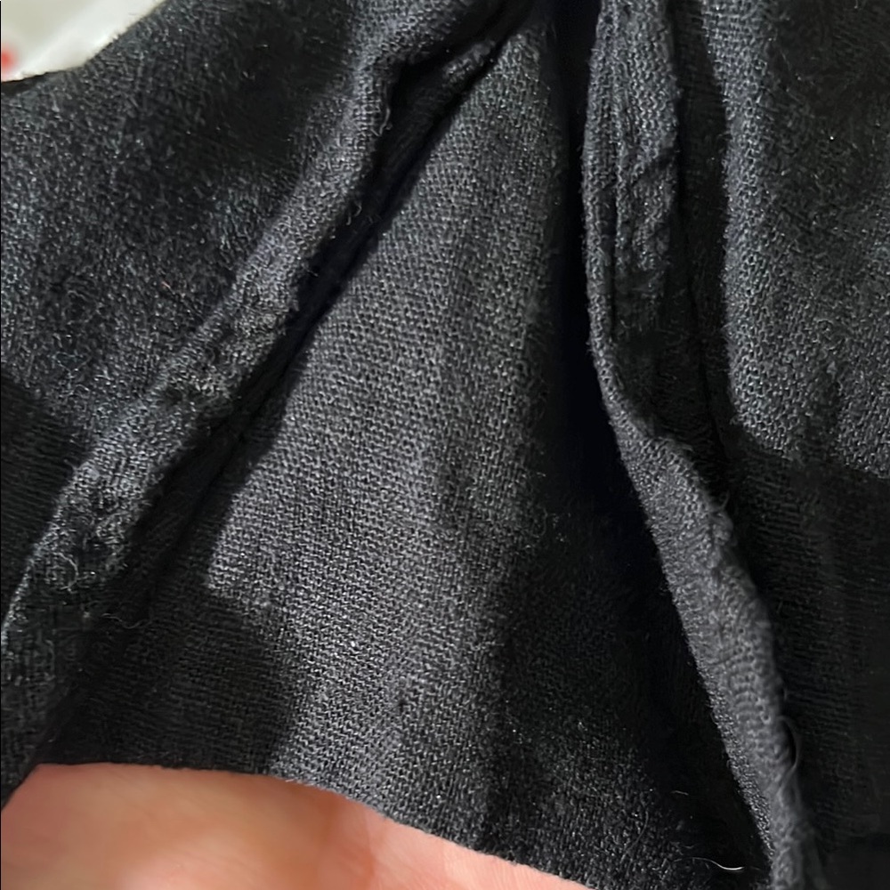 BlackJack Linen Jumpsuit with Wide Leg and Elastic Waist POCKETS - Picture 8 of 11